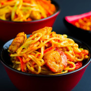 Prawn Schezwan Noodles